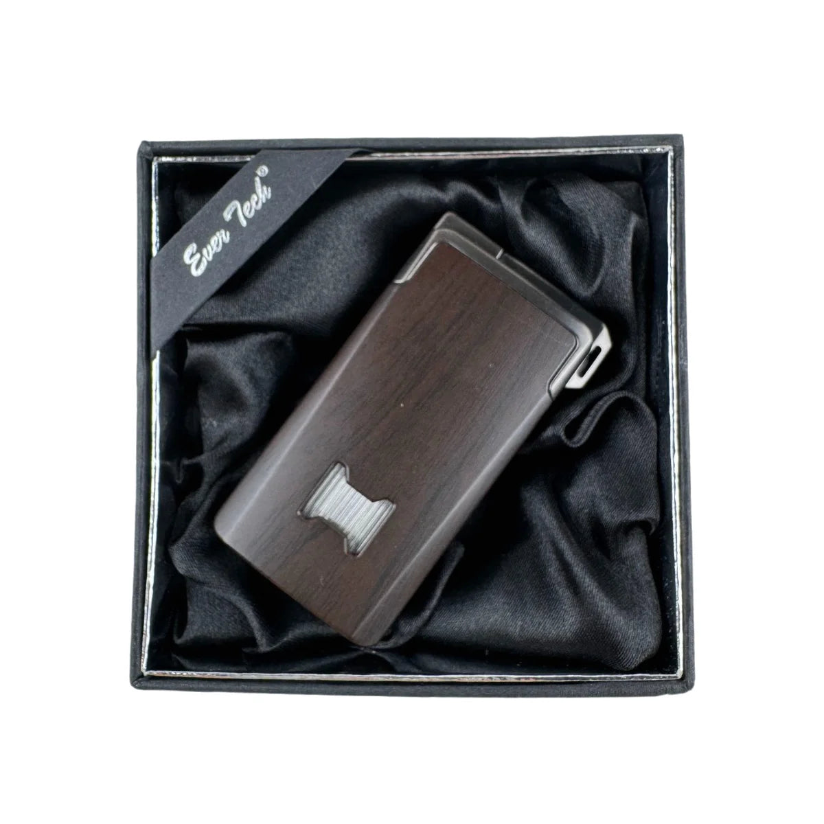 Windproof Dual-Flame Refillable Butane Torch Lighter with Adjustable Jet Wood Grain Design Cigarette Accessory Man Dad gift