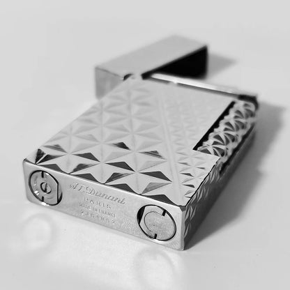 Unique JTD Dunant Lighters Rhombic Engraved Open Sound Gas Lighter Fashionable Outdoor Cigar Gadgets Birthday Gift for Father