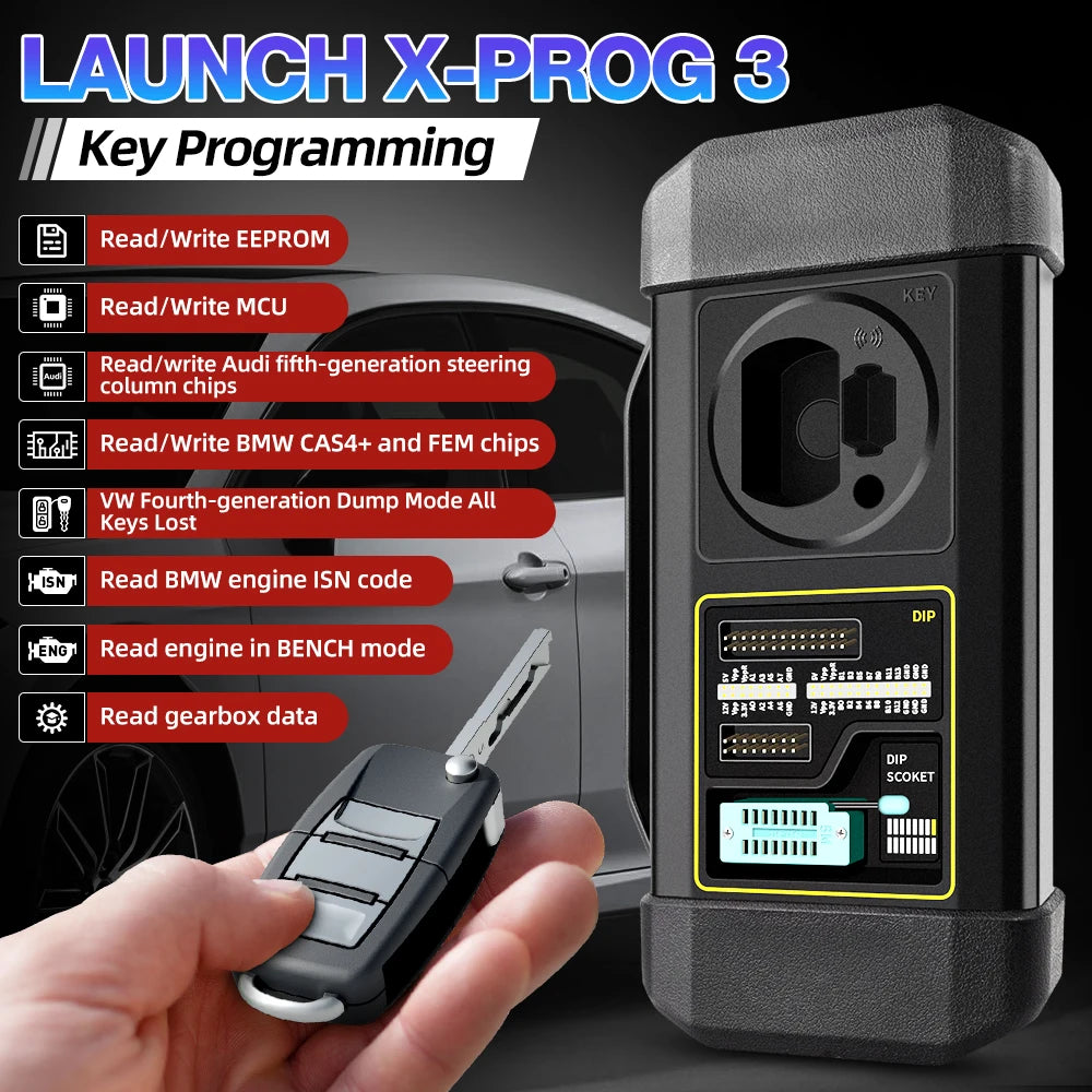 LAUNCH X431 X-PROG 3 Key Programming Immobilizer Programmer Car Key Programmer Tool XPROG3  For X431 V pro3s+ X431 V+ PAD V PAD