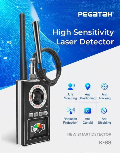 Multi-function K18 K88 Anti-spy Detector GPS Signal Lens Tracker Detect GSM Finder RF Tracker Wireless Camera Lens Device Finder